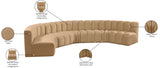 Arc Camel Velvet Modular Sofa 103Camel-S7B Meridian Furniture