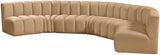 Arc Camel Velvet Modular Sofa 103Camel-S7B Meridian Furniture