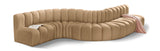 Arc Camel Velvet Modular Sofa 103Camel-S7C Meridian Furniture