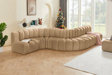 Arc Camel Velvet Modular Sofa 103Camel-S7C Meridian Furniture