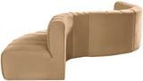 Arc Camel Velvet Modular Sofa 103Camel-S7C Meridian Furniture