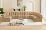 Arc Camel Velvet Modular Sofa 103Camel-S8A Meridian Furniture