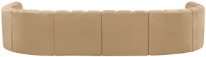 Arc Camel Velvet Modular Sofa 103Camel-S8A Meridian Furniture