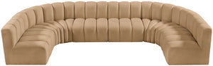 Arc Camel Velvet Modular Sofa 103Camel-S8A Meridian Furniture