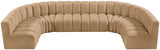 Arc Camel Velvet Modular Sofa 103Camel-S8A Meridian Furniture