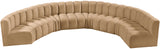 Arc Camel Velvet Modular Sofa 103Camel-S8B Meridian Furniture