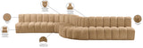 Arc Camel Velvet Modular Sofa 103Camel-S8C Meridian Furniture