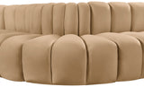 Arc Camel Velvet Modular Sofa 103Camel-S8C Meridian Furniture