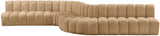 Arc Camel Velvet Modular Sofa 103Camel-S8C Meridian Furniture