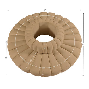 Arc Camel Velvet Modular Sofa 103Camel-S8D Meridian Furniture