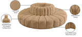 Arc Camel Velvet Modular Sofa 103Camel-S8D Meridian Furniture