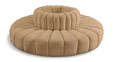Arc Camel Velvet Modular Sofa 103Camel-S8D Meridian Furniture