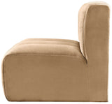 Arc Camel Velvet Straight Chair 103Camel-ST Meridian Furniture