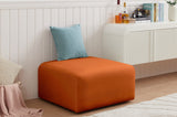 Arc Cognac Velvet Ottoman 103Cognac-Ott Meridian Furniture