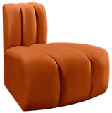 Arc Cognac Velvet Reverse Corner 103Cognac-RC Meridian Furniture