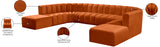 Arc Cognac Velvet Modular Sofa 103Cognac-S10A Meridian Furniture