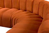 Arc Cognac Velvet Modular Sofa 103Cognac-S10A Meridian Furniture