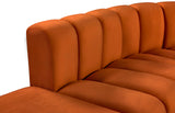 Arc Cognac Velvet Modular Sofa 103Cognac-S10A Meridian Furniture