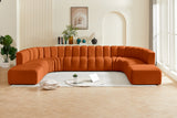 Arc Cognac Velvet Modular Sofa 103Cognac-S10A Meridian Furniture