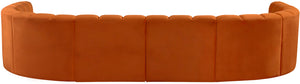 Arc Cognac Velvet Modular Sofa 103Cognac-S10A Meridian Furniture