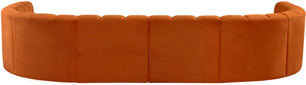 Arc Cognac Velvet Modular Sofa 103Cognac-S10A Meridian Furniture