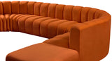 Arc Cognac Velvet Modular Sofa 103Cognac-S10A Meridian Furniture