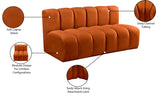 Arc Cognac Velvet Modular Sofa 103Cognac-S2A Meridian Furniture