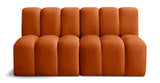 Arc Cognac Velvet Modular Sofa 103Cognac-S2A Meridian Furniture