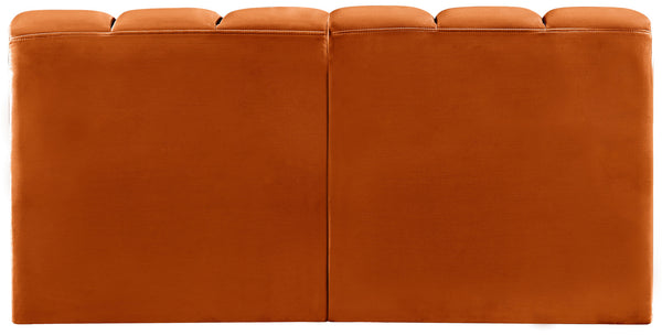 Arc Cognac Velvet Modular Sofa 103Cognac-S2A Meridian Furniture