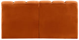 Arc Cognac Velvet Modular Sofa 103Cognac-S2A Meridian Furniture