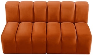 Arc Cognac Velvet Modular Sofa 103Cognac-S2A Meridian Furniture