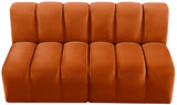 Arc Cognac Velvet Modular Sofa 103Cognac-S2A Meridian Furniture