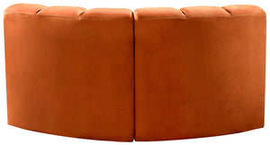 Arc Cognac Velvet Modular Sofa 103Cognac-S2B Meridian Furniture
