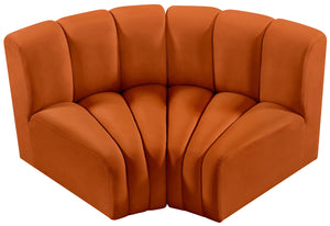 Arc Cognac Velvet Modular Sofa 103Cognac-S2B Meridian Furniture