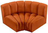 Arc Cognac Velvet Modular Sofa 103Cognac-S2B Meridian Furniture