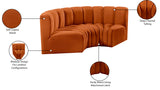 Arc Cognac Velvet Modular Sofa 103Cognac-S3C Meridian Furniture