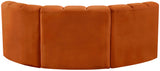 Arc Cognac Velvet Modular Sofa 103Cognac-S3C Meridian Furniture