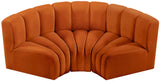 Arc Cognac Velvet Modular Sofa 103Cognac-S3C Meridian Furniture