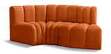 Arc Cognac Velvet Modular Sofa 103Cognac-S3D Meridian Furniture