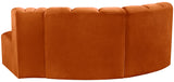 Arc Cognac Velvet Modular Sofa 103Cognac-S3D Meridian Furniture