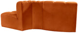 Arc Cognac Velvet Modular Sofa 103Cognac-S3E Meridian Furniture