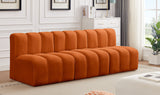 Arc Cognac Velvet Modular Sofa 103Cognac-S3F Meridian Furniture