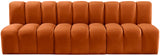 Arc Cognac Velvet Modular Sofa 103Cognac-S3F Meridian Furniture