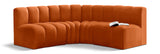 Arc Cognac Velvet Modular Sofa 103Cognac-S4B Meridian Furniture