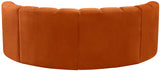 Arc Cognac Velvet Modular Sofa 103Cognac-S4C Meridian Furniture