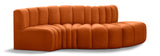 Arc Cognac Velvet Modular Sofa 103Cognac-S4D Meridian Furniture