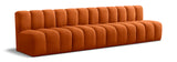 Arc Cognac Velvet Modular Sofa 103Cognac-S4E Meridian Furniture