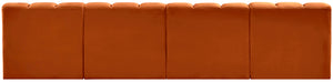 Arc Cognac Velvet Modular Sofa 103Cognac-S4E Meridian Furniture