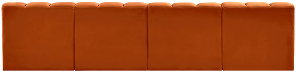 Arc Cognac Velvet Modular Sofa 103Cognac-S4E Meridian Furniture