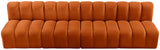 Arc Cognac Velvet Modular Sofa 103Cognac-S4E Meridian Furniture